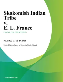 skokomish indian tribe v. e. l. france book cover image