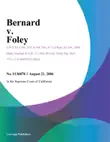 Bernard v. Foley synopsis, comments