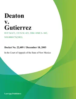 deaton v. gutierrez book cover image