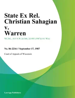state ex rel. christian sahagian v. warren book cover image
