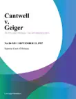Cantwell v. Geiger synopsis, comments