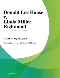 donald lee haase v. linda miller richmond book cover image