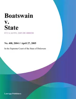 boatswain v. state book cover image