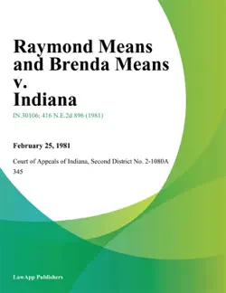 raymond means and brenda means v. indiana book cover image