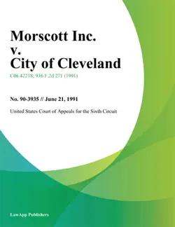 morscott inc. v. city of cleveland imagen de la portada del libro