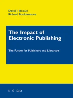 the impact of electronic publishing book cover image