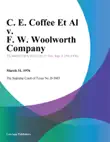 C. E. Coffee Et Al v. F. W. Woolworth Company synopsis, comments