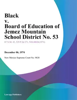 black v. board of education of jemez mountain school district no. 53 book cover image