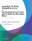 Jonathan M. Reed, Plaintiff in Error v. the Proprietors of Locks and Canals on Merrimac River synopsis, comments