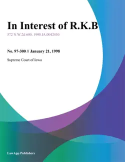 in interest of r.k.b. book cover image