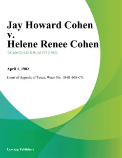 jay howard cohen v. helene renee cohen book cover image