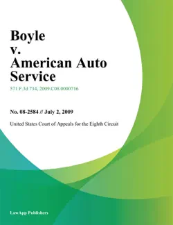 boyle v. american auto service book cover image
