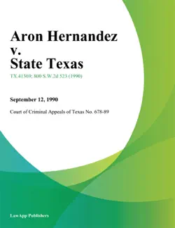 aron hernandez v. state texas book cover image