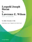 Leopold Joseph Doran v. Lawrence E. Wilson synopsis, comments