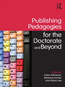 publishing pedagogies for the doctorate and beyond book cover image