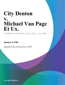 city denton v. michael van page et ux. book cover image