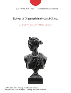 echoes of gilgamesh in the jacob story. book cover image