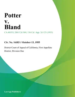 potter v. bland book cover image