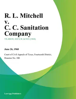 r. l. mitchell v. c. c. sanitation company book cover image