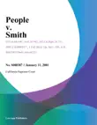 People v. Smith synopsis, comments