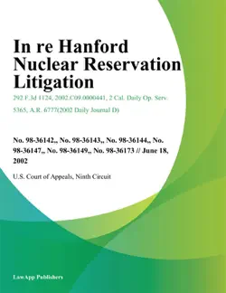 in re hanford nuclear reservation litigation book cover image