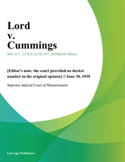 lord v. cummings book cover image