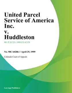 united parcel service of america inc. v. huddleston book cover image