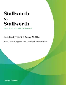 stallworth v. stallworth book cover image