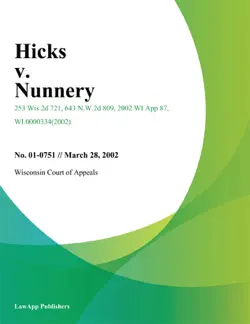 hicks v. nunnery book cover image