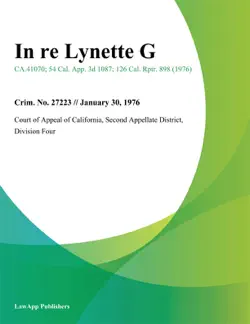 in re lynette g. book cover image