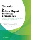 Mccarthy v. Federal Deposit Insurance Corporation synopsis, comments