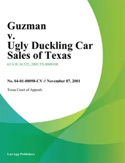 guzman v. ugly duckling car sales of texas book cover image