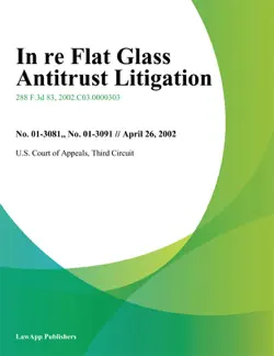 in re flat glass antitrust litigation book cover image
