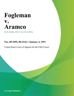 fogleman v. aramco book cover image