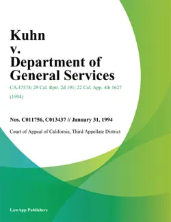 kuhn v. department of general services book cover image