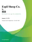Espil Sheep Co. v. Bill synopsis, comments