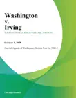 Washington V. Irving sinopsis y comentarios
