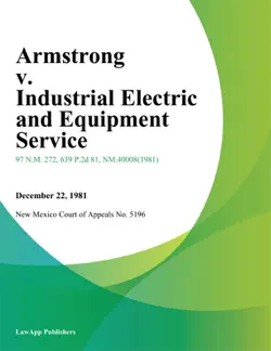 armstrong v. industrial electric and equipment service book cover image