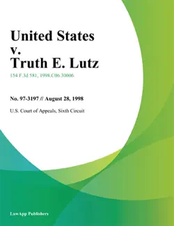 united states v. truth e. lutz imagen de la portada del libro