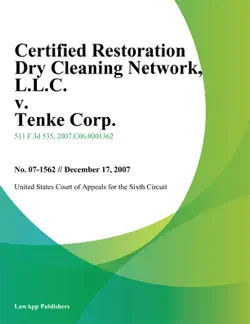 certified restoration dry cleaning network book cover image