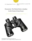 Personations: The Political Body in Jonathan Swift's Fiction (Critical Essay) sinopsis y comentarios