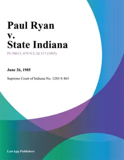 paul ryan v. state indiana book cover image