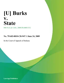 burks v. state book cover image