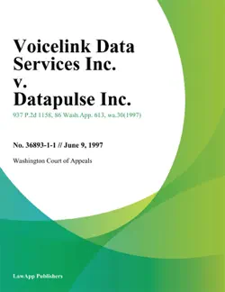 voicelink data services inc. v. datapulse inc. book cover image