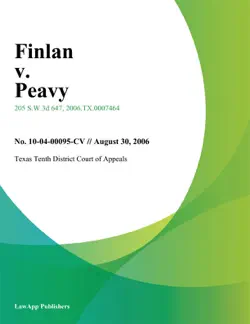 finlan v. peavy book cover image