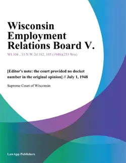 wisconsin employment relations board v. book cover image
