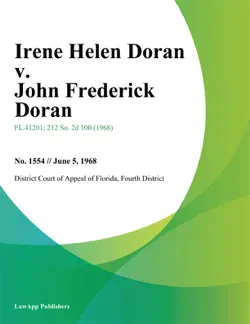 irene helen doran v. john frederick doran book cover image