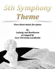 5th Symphony Theme Pure Sheet Music for Piano by Ludwig van Beethoven synopsis, comments