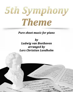 5th symphony theme pure sheet music for piano by ludwig van beethoven book cover image