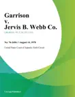 Garrison V. Jervis B. Webb Co. synopsis, comments